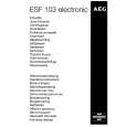 AEG ESF103 Manual de Usuario