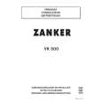 ZANKER VK500 Manual de Usuario