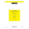 ZANUSSI ZWG3104 Manual de Usuario