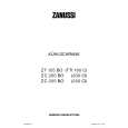 ZANUSSI ZC 205 BO Manual de Usuario