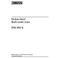 ZANUSSI ZOU662QX Manual de Usuario