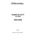 ELECTROLUX EKG5606 Manual de Usuario