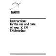 ZANUSSI Z100 (DW) Manual de Usuario