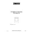 ZANUSSI TD4212W Manual de Usuario