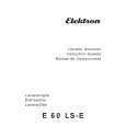 ELEKTRON E60LS-E Manual de Usuario