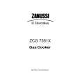 ZANUSSI ZCG7551XN Manual de Usuario