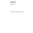 AEG 2600D-A/CH Manual de Usuario