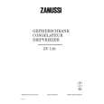 ZANUSSI ZV110 Manual de Usuario