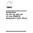 ZANUSSI IH6013F Manual de Usuario
