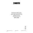 ZANUSSI ZPL9165 Manual de Usuario