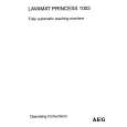 AEG Lavamat Princess 1003 Manual de Usuario