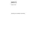 AEG 2600D-A Manual de Usuario