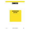 ZANUSSI ZDI6041N Manual de Usuario
