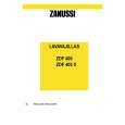 ZANUSSI ZDF400 Manual de Usuario