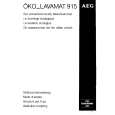 AEG LAV915W Manual de Usuario