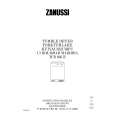 ZANUSSI TCS605E Manual de Usuario