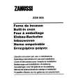 ZANUSSI ZOB90S Manual de Usuario