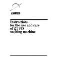ZANUSSI ZT938 Manual de Usuario