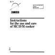 ZANUSSI MC19M Manual de Usuario