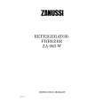 ZANUSSI ZA98/3W Manual de Usuario