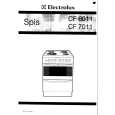ELECTROLUX CF7011 Manual de Usuario