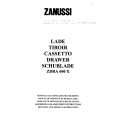 ZANUSSI ZDRA600X Manual de Usuario