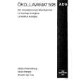AEG LAV508W Manual de Usuario