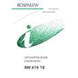 ROSENLEW RW619TE Manual de Usuario