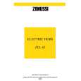 ZANUSSI ZEL63B Manual de Usuario