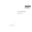 ZANKER ZKD256X307.513/50228 Manual de Usuario