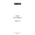 ZANUSSI ZBN763 Manual de Usuario