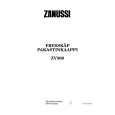 ZANUSSI ZV300 Manual de Usuario