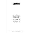 ZANUSSI ZCE610 Manual de Usuario