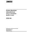 ZANUSSI ZOB345W Manual de Usuario