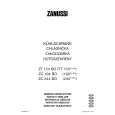 ZANUSSI ZC 255 BO Manual de Usuario
