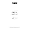 ZANUSSI ZXF636W Manual de Usuario