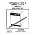 ZANUSSI WDJ1015/A Manual de Usuario