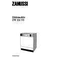 ZANUSSI ZW124VS Manual de Usuario