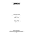ZANUSSI ZGG782CX Manual de Usuario