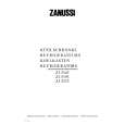 ZANUSSI ZI5193 Manual de Usuario