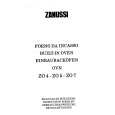 ZANUSSI ZOS5/1 Manual de Usuario