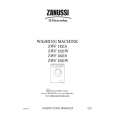 ZANUSSI ZWF1421 Manual de Usuario