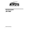 JUNO-ELECTROLUX JSI7860E Manual de Usuario