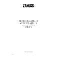 ZANUSSI ZT 215 Manual de Usuario