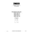 ZANUSSI WJD1257W Manual de Usuario