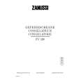ZANUSSI ZV126 Manual de Usuario