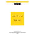 ZANUSSI ZOB1060X Manual de Usuario