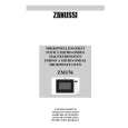 ZANUSSI ZM176X Manual de Usuario
