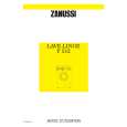 ZANUSSI F512 Manual de Usuario