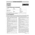 ZANUSSI T1124V Manual de Usuario